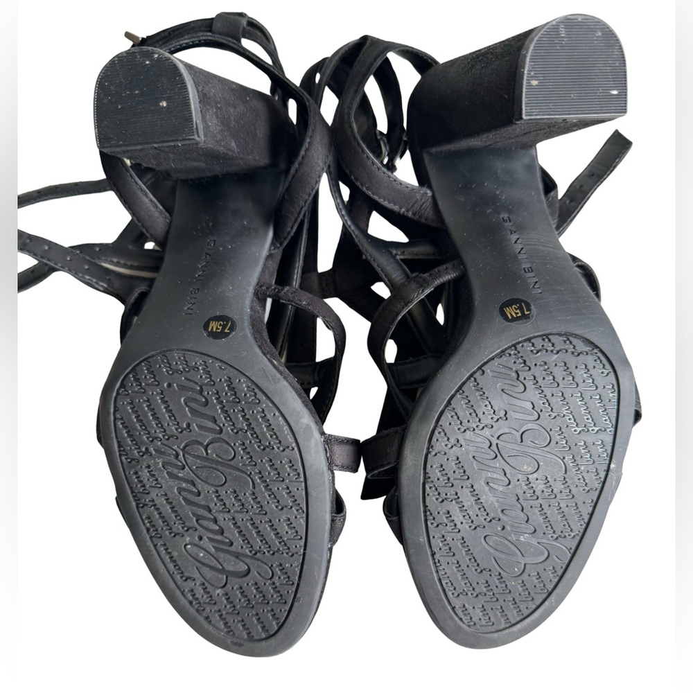 Gianni Bini Black Heel Sandals Sz 7.5 - Picture 5 of 5